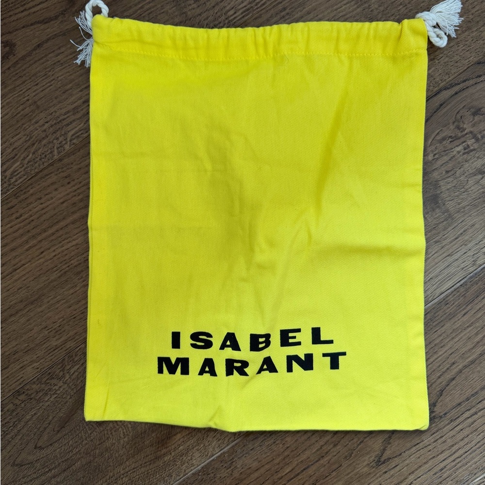 Isabel Marant Vibrant Spring Summer Yellow Dust Storage bag